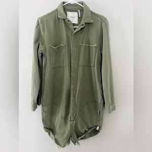 NWOT! Kids One Teaspoon Utility Coverall, girls size 10/12 olive green